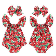 Load image into Gallery viewer, watermelon baby romper
